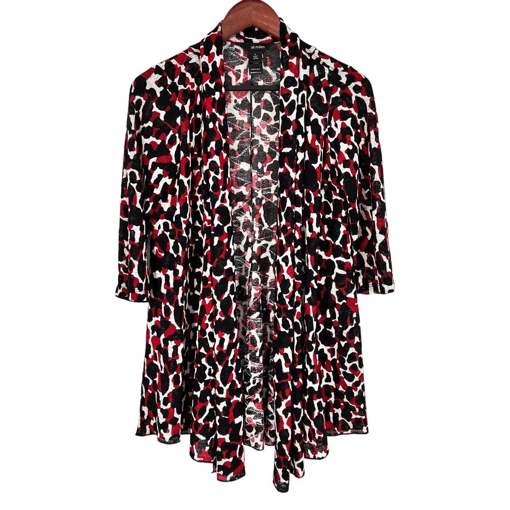 Ali Miles Small Lightweight Cover Up Blouse Shirt Top Wearable Art to Wear Artsy